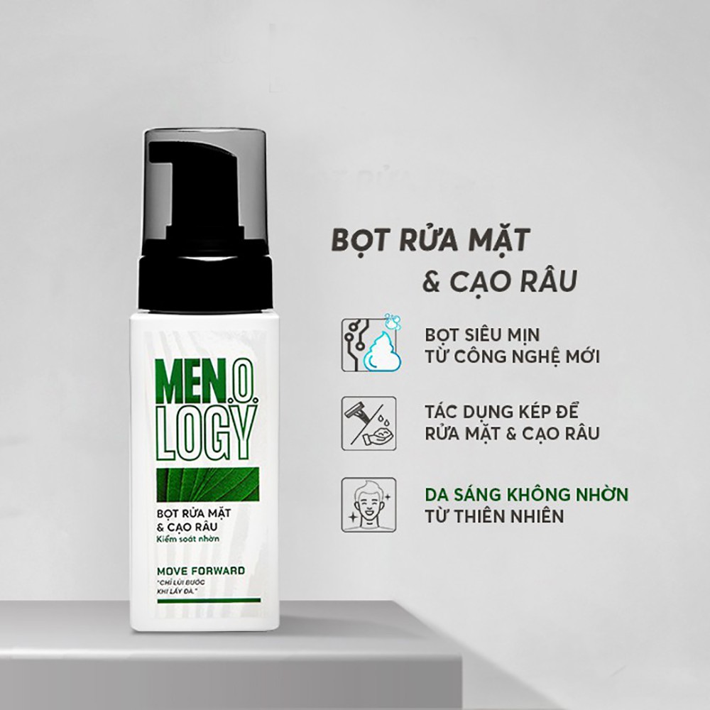 Bọt Rửa Mặt &amp; Cạo Râu Men.o.logy Kiểm Soát Nhờn 100ml