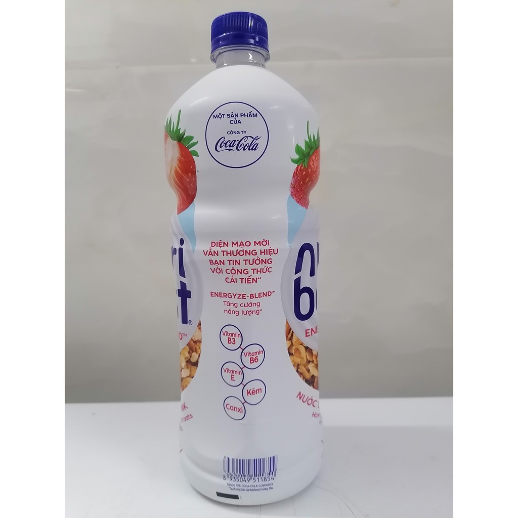 [1 Lít - DÂU] Sữa trái cây hương dâu [VN] NUTRIBOOST Strawberry Milk Flavour (bph-hk)