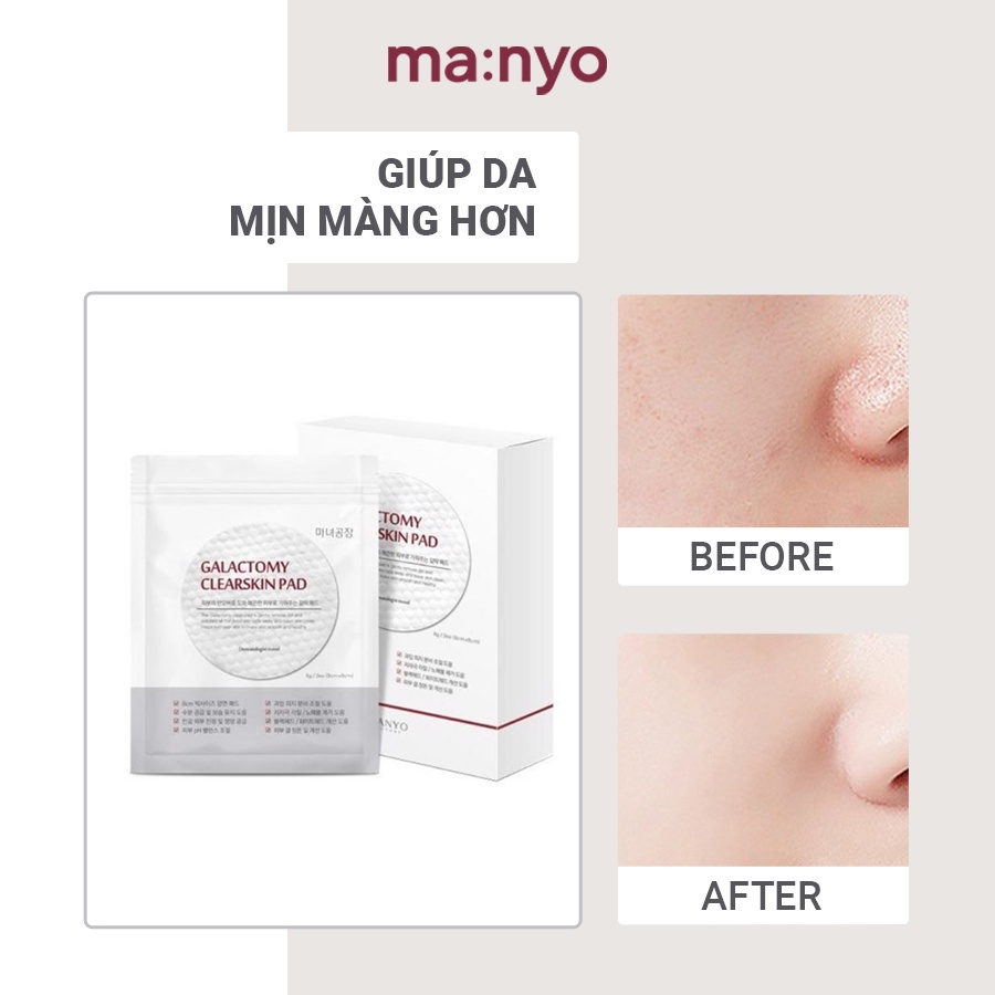 Miếng Tẩy Tế Bào Chết Manyo Galactomy Clearskin Pad 150g