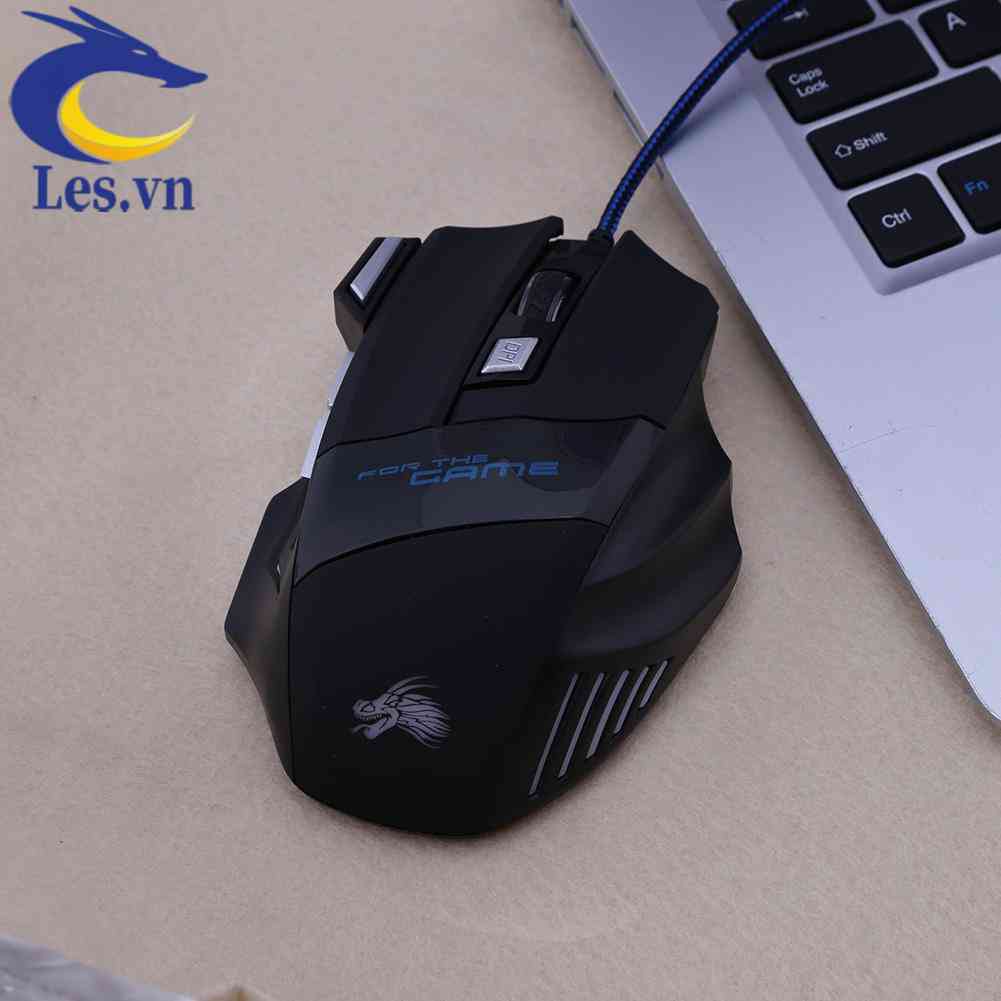 Chuột Quang Gaming 5500DPI Có Đèn LED 7 Nút Bấm Chuyên Nghiệp