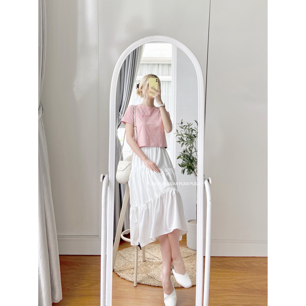 [Mã WASKT304 giảm 15% tối đa 30K đơn 99K] Chân váy voan xếp ly dài freesize Pumi | BigBuy360 - bigbuy360.vn