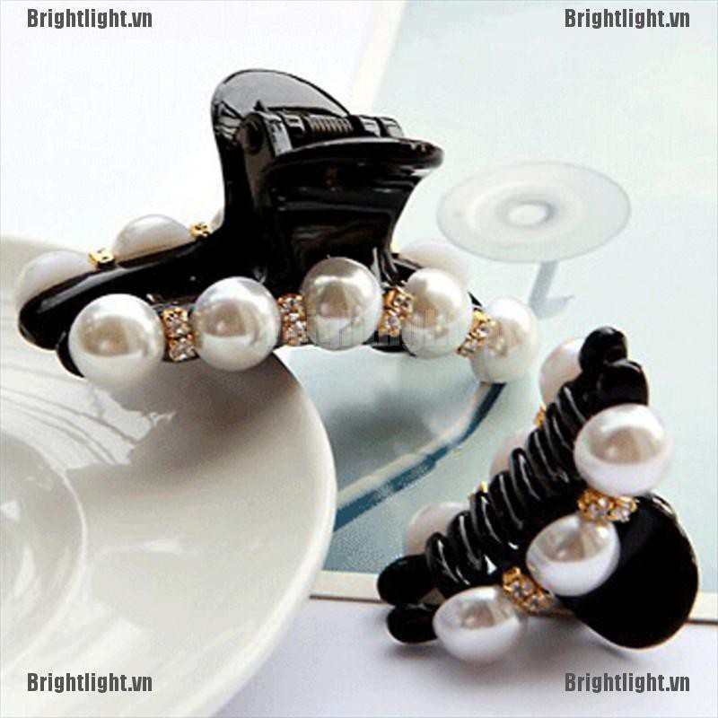 Tóc Giả Đính Ngọc Trai Phong Cách Hàn Quốc