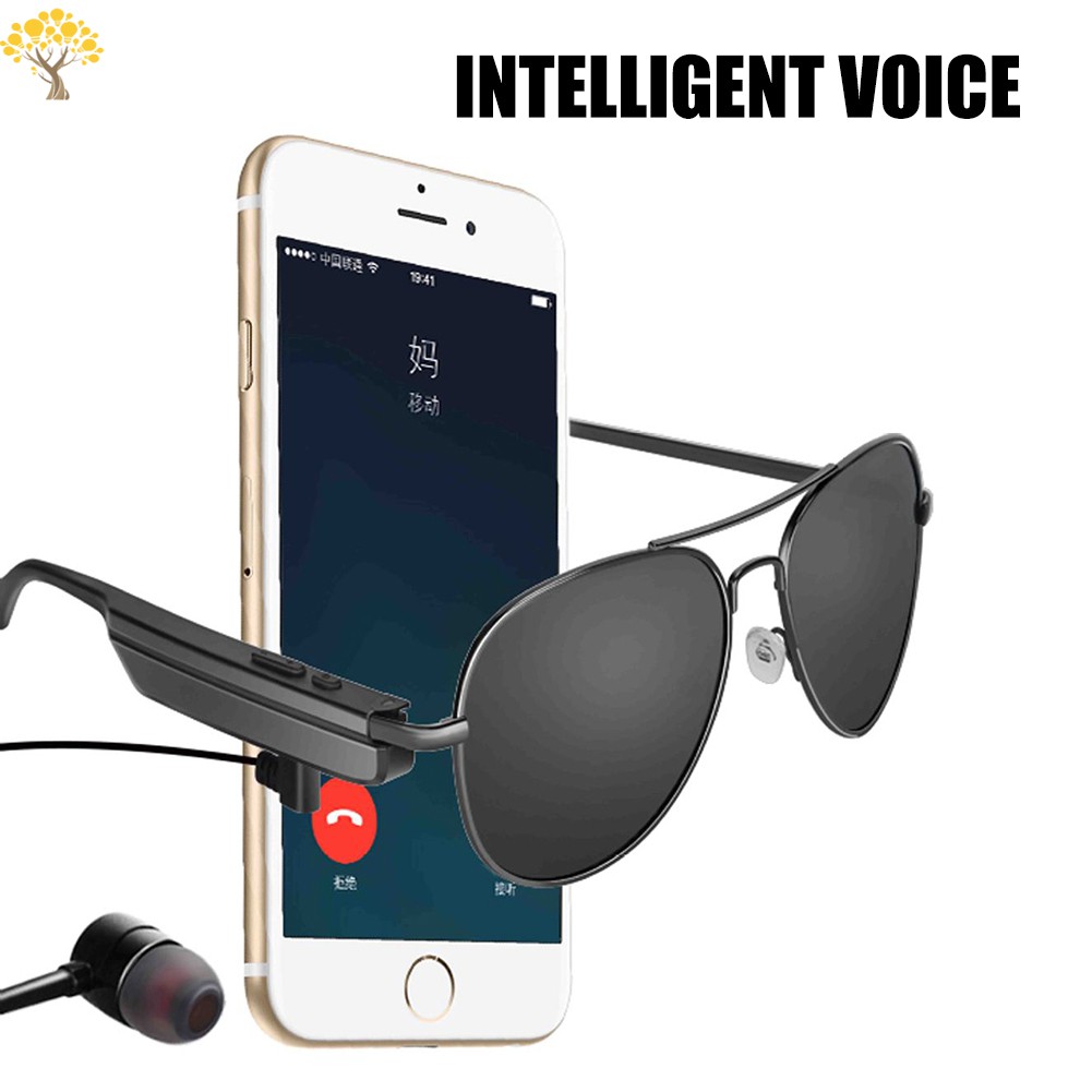 Kính Mát Tích Hợp Tai Nghe Bluetooth Không Dây Kèm Mic