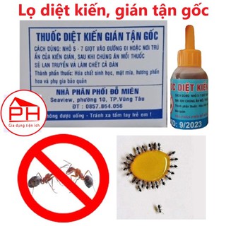 Lọ diệt Kiến 10ml (Hàng công ty) , thuốc diệt gián - An toàn, hiệu quả 100%, DIỆT KIẾN TẬN GỐC