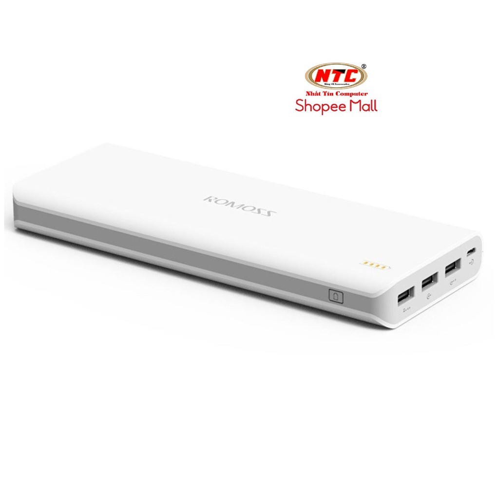 Pin Sạc Dự Phòng Romoss Sense 9 dung lượng 25000Mah - hỗ trợ 3 Cổng Sạc