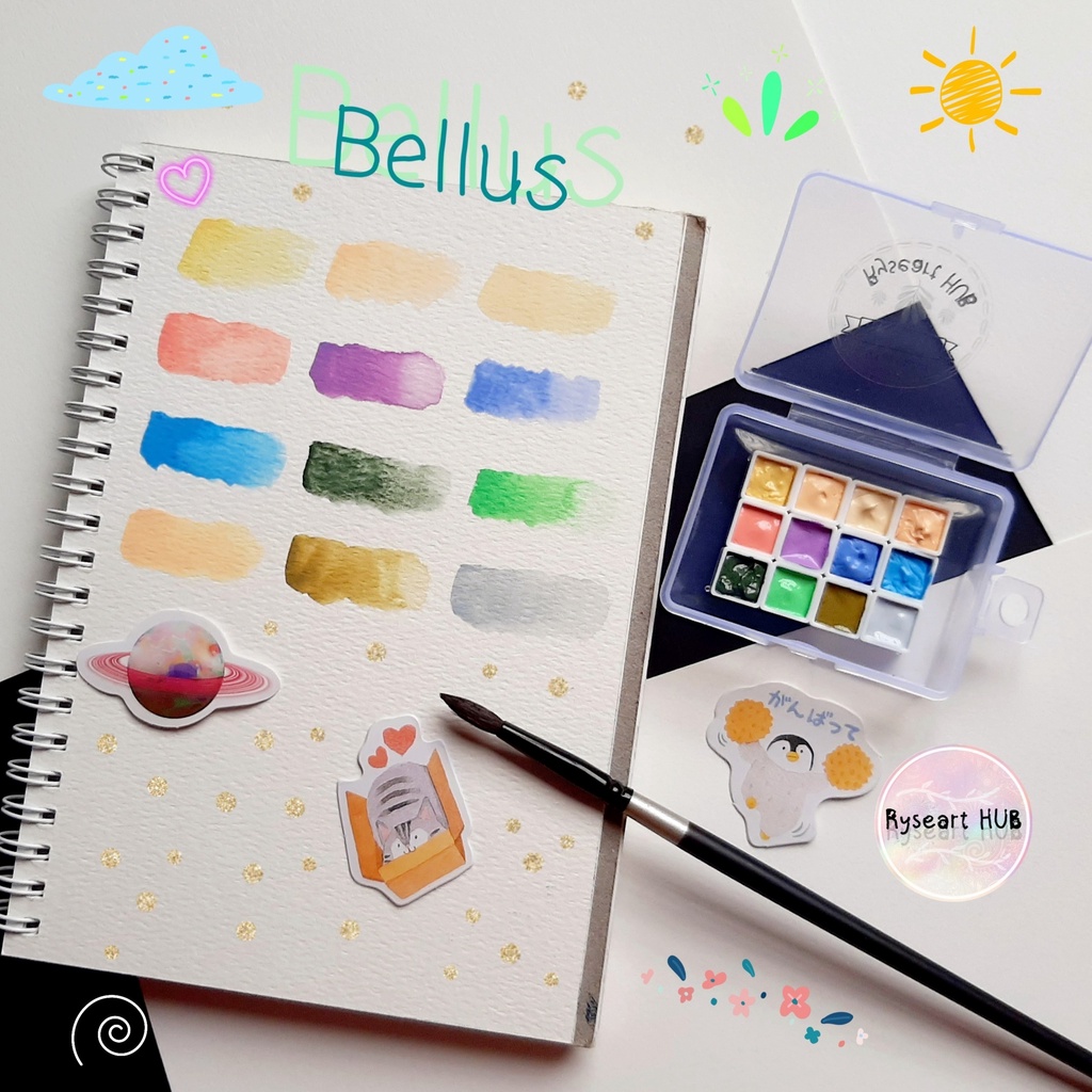 [ HOT ] Bellus - Set màu Dream Pastel Paul Rubens, Shinhan PWC, Holbein pocket 0.5-1ml