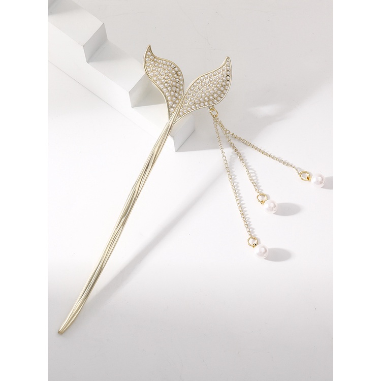 Kẹp Tóc Đuôi Cá Đính Kim Cương Giả Cao Cấp Thời Trang Mới 2022 Cho Cô Dâu