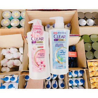 Dầu gội Clear 480ml Thái Lan Men 2 in 1- Bạc Hà- Hoa Anh Đào- Cool Sport-#Deep Cleanse