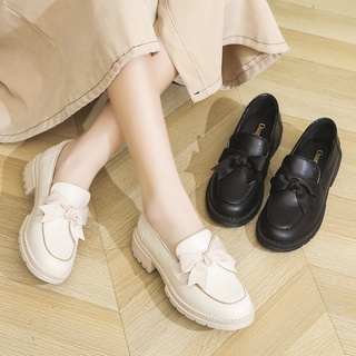  Giày LOLITA Nhật Bản Giày Búp Bê Nữ Đế Thấp 3 Phân Đính Nơ 