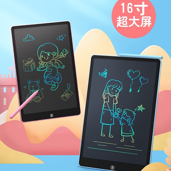 Bảng Viết Bảng Vẽ Điện Tử Thông Minh Tự Động Xóa Thúc Đẩy Tư Duy Sáng Tạo Cho Bé 16 inch
