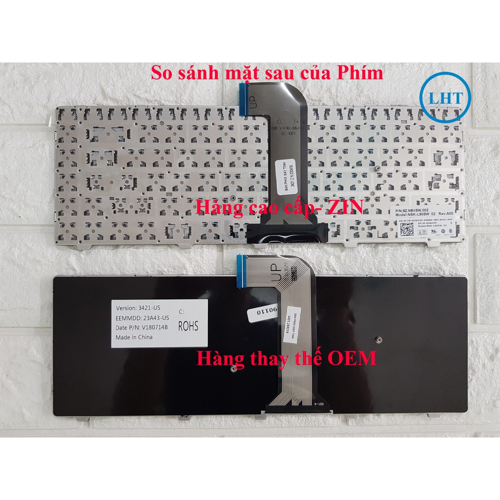 Keyboard/ Bàn Phím Laptop Dell 3421 3437 5421 5437 5435 V2421 nhập khẩu