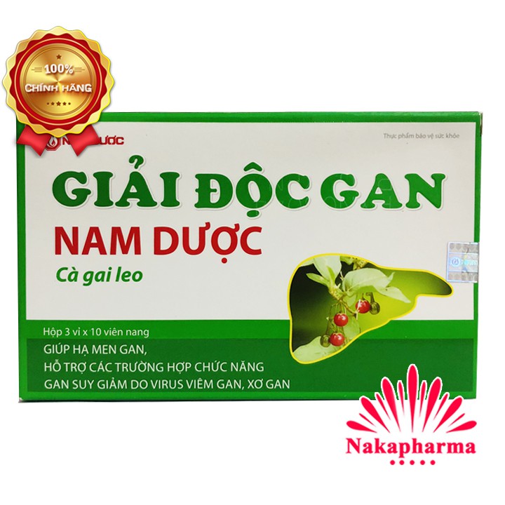 ✅ [CHÍNH HÃNG] Giải Độc Gan Nam Dược Cà Gai Leo – Giúp hạ men gan, bảo vệ gan, ngừa viêm gan, xơ gan