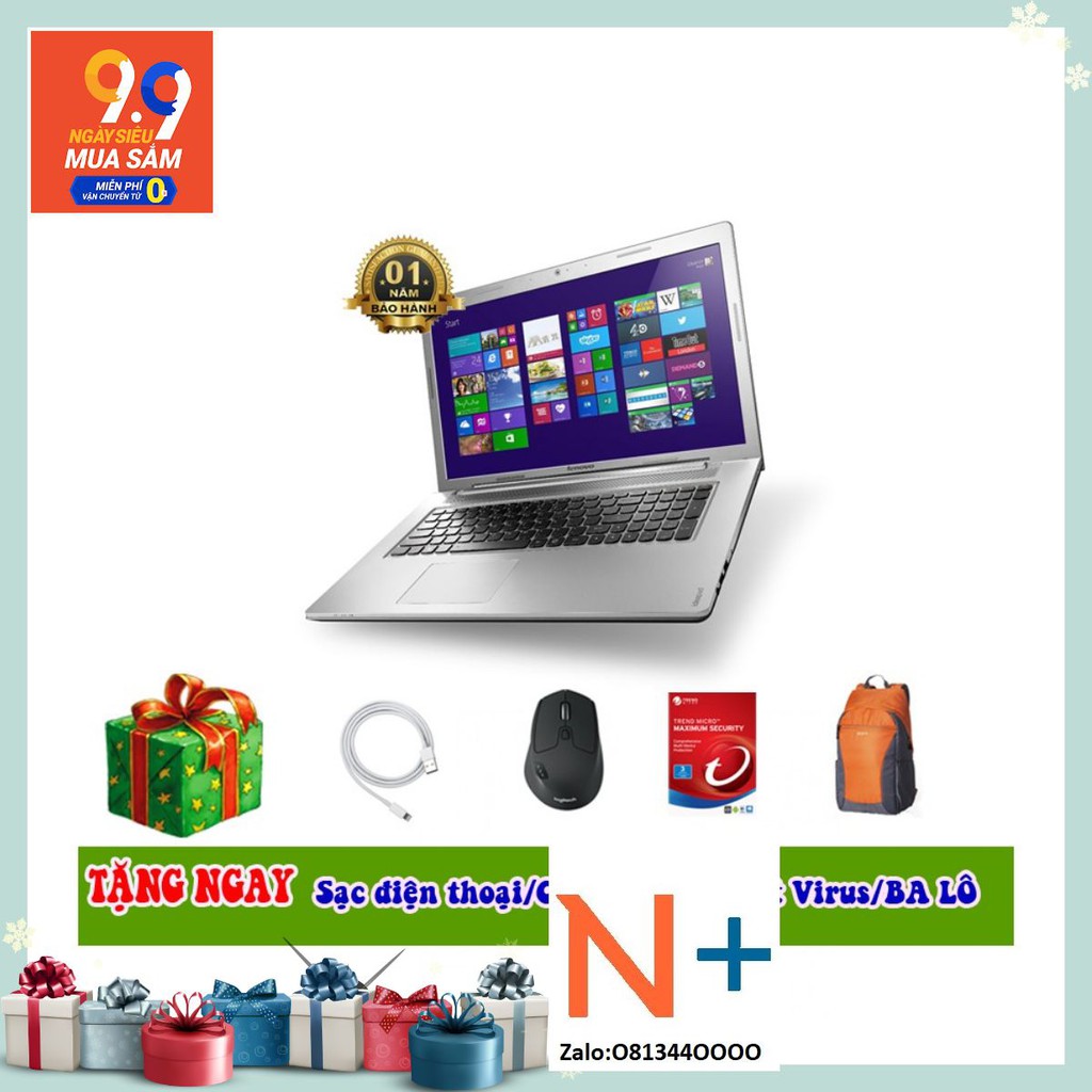 LENOVO IDEAPAD Z510 (INTEL CORE I5-4200M 2.5GHZ, 4GB RAM, 1TB HDD, VGA NVIDIA GEFORCE GT 740M - 2GB,