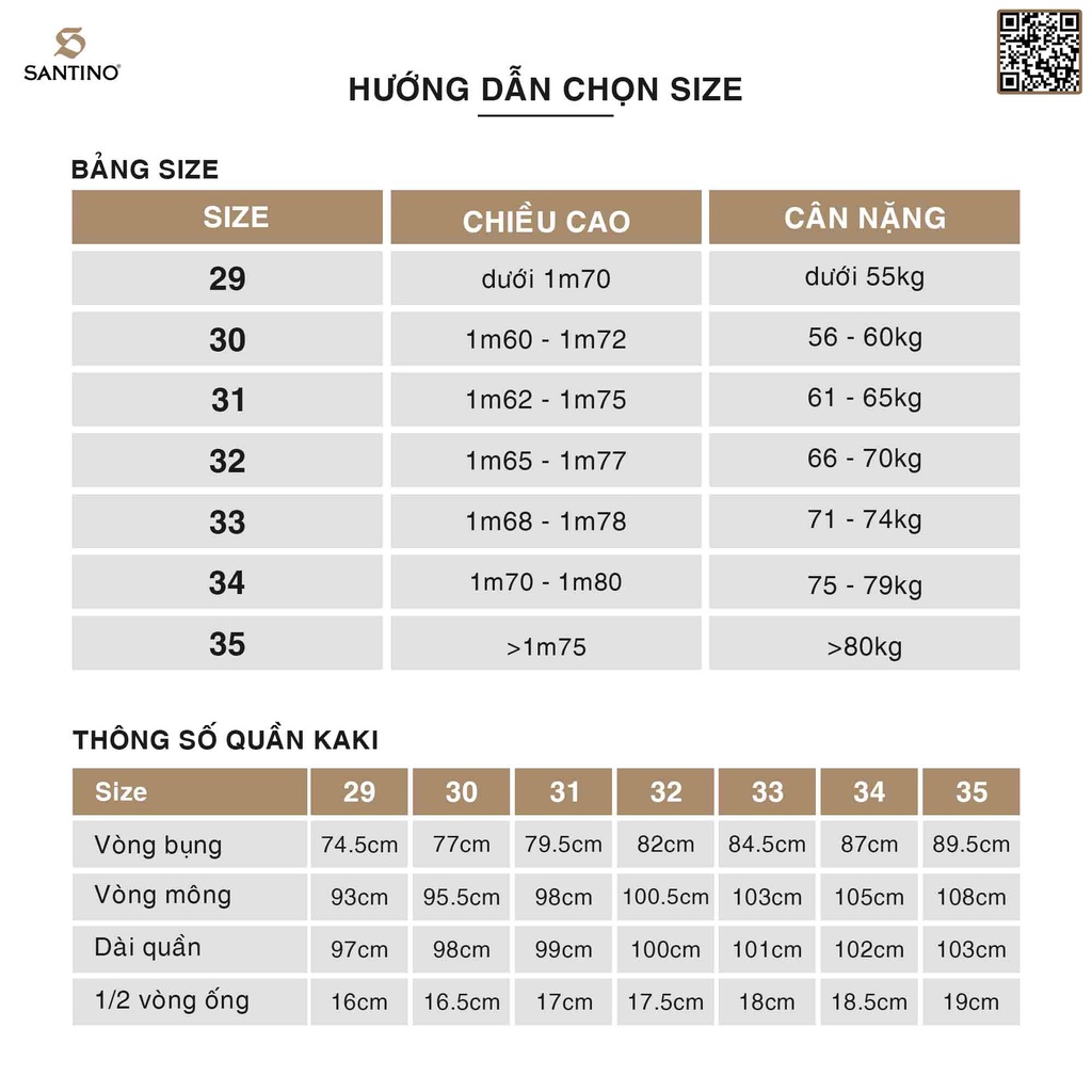 Quần Kaki Nam SANTINO Chuẩn Phom, Chất Liệu Cotton Kaki Cao Cấp Co Giãn, Trẻ Trung K616