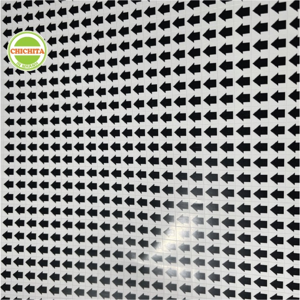 [giá tại xưởng] 750 Tem mũi tên sticker dán lỗi sản phẩm kích thước 9x9mm phục vụ ngành may mặc, công nghiệp