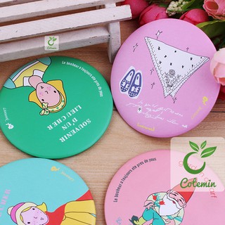 Gương tròn cầm tay mini