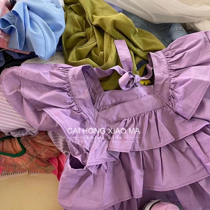 Bộ Đồ Hai Mảnh Thời Trang Hàn Quốc Mùa Hè 48 Giờ Cho Bé Gái