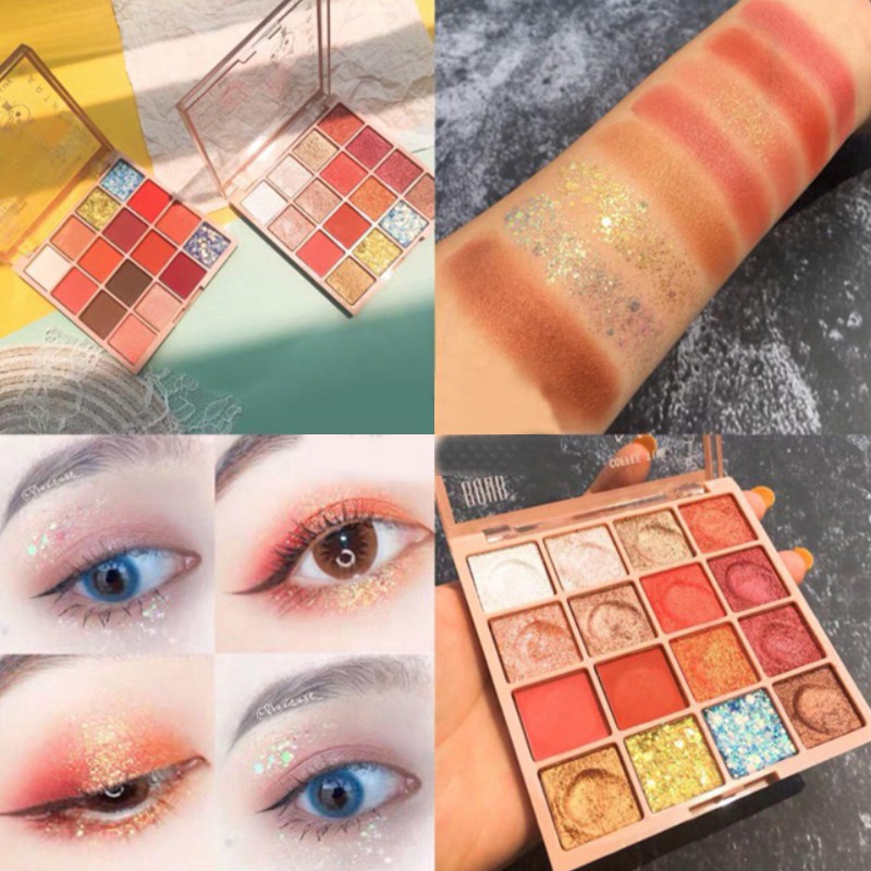 (Hàng Mới Về) Bảng Phấn Mắt 16 Màu Lì Ánh Ngọc Trai Lấp Lánh Lâu Trôi | BigBuy360 - bigbuy360.vn