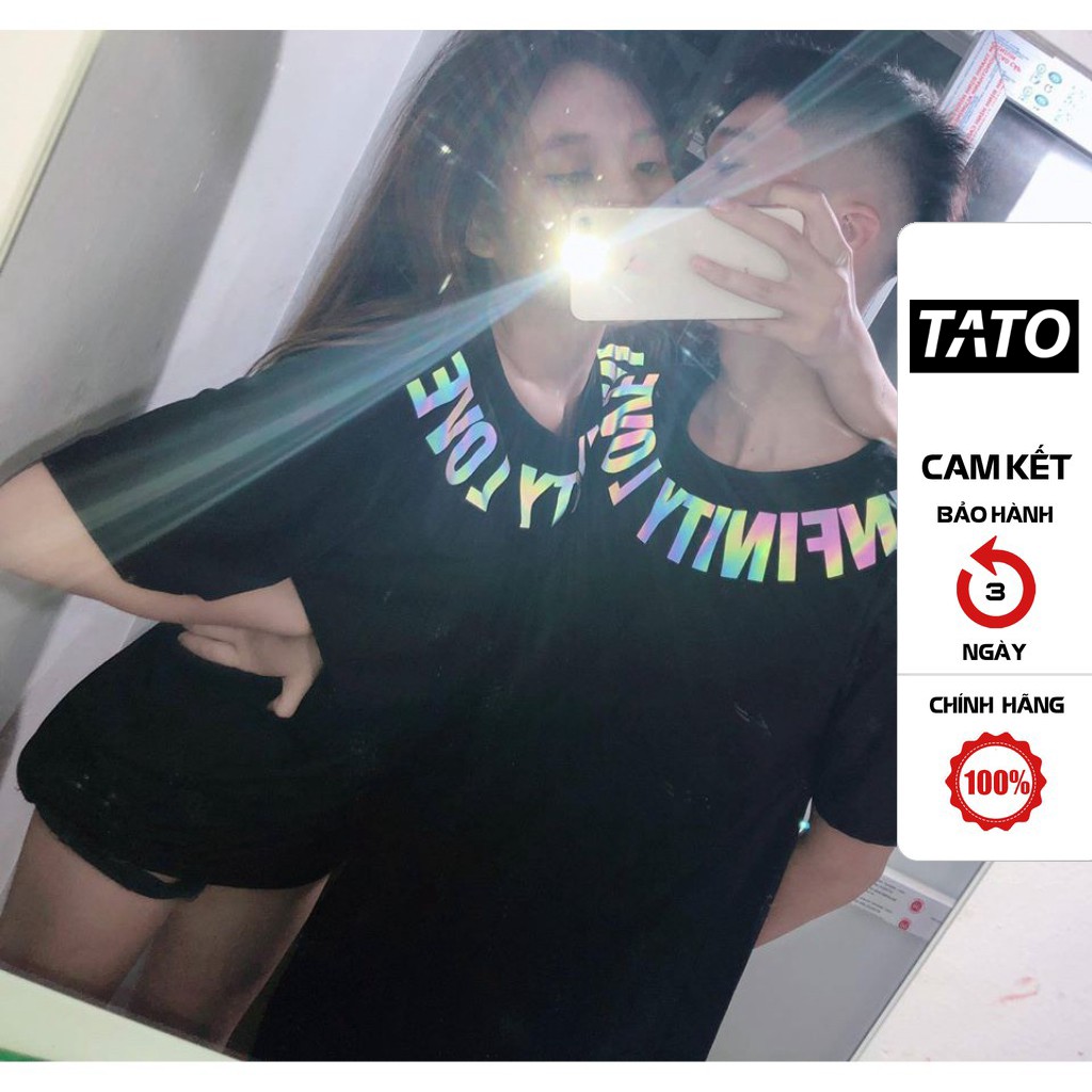 Áo thun IF.T Unisex In Chữ Infinity Love Phản Quang 7 Màu Áo Phông Cotton Cổ Tròn Nam Nữ Unisex TATO_OFFICIAL