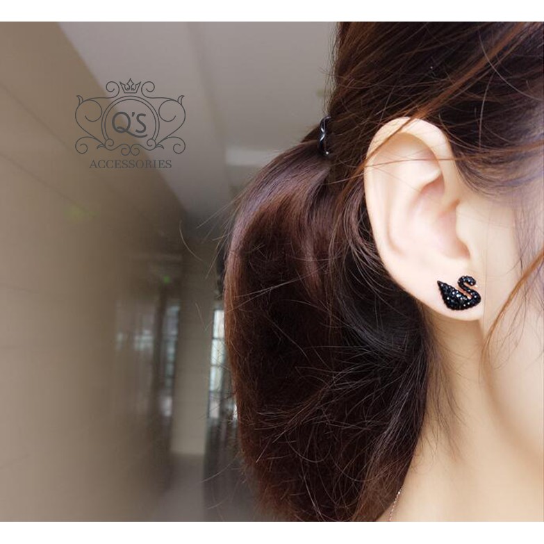 Khuyên tai bạc 925 nàng tiên đính đá nữ S925 FAIRY TALES QA SILVER Earrings EA220903
