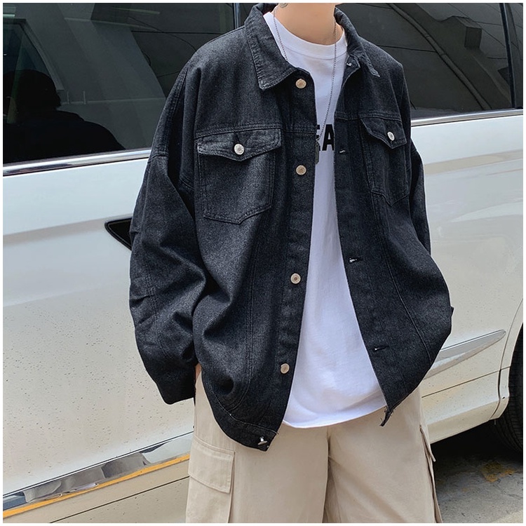 Áo khoác jean denim nam nữ unisex form rộng, áo khoát jacket nam nữ phong cách Hàn Quốc K522