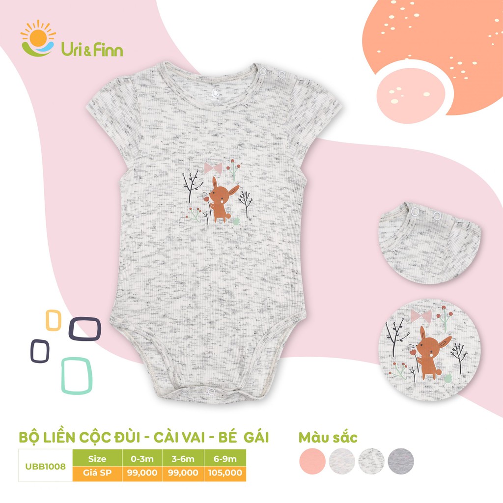 Bộ Áo Liền Quần Thun Trơn Jumpsuit, 𝗕𝗼𝗱𝘆𝘀𝘂𝗶𝘁 C𝗼̣̂𝗰 T𝗮𝘆, Cài Vai  Cho Bé Gái 0-9 Tháng Xinh Xắn Thời Trang Mát Mẻ Mùa Hè