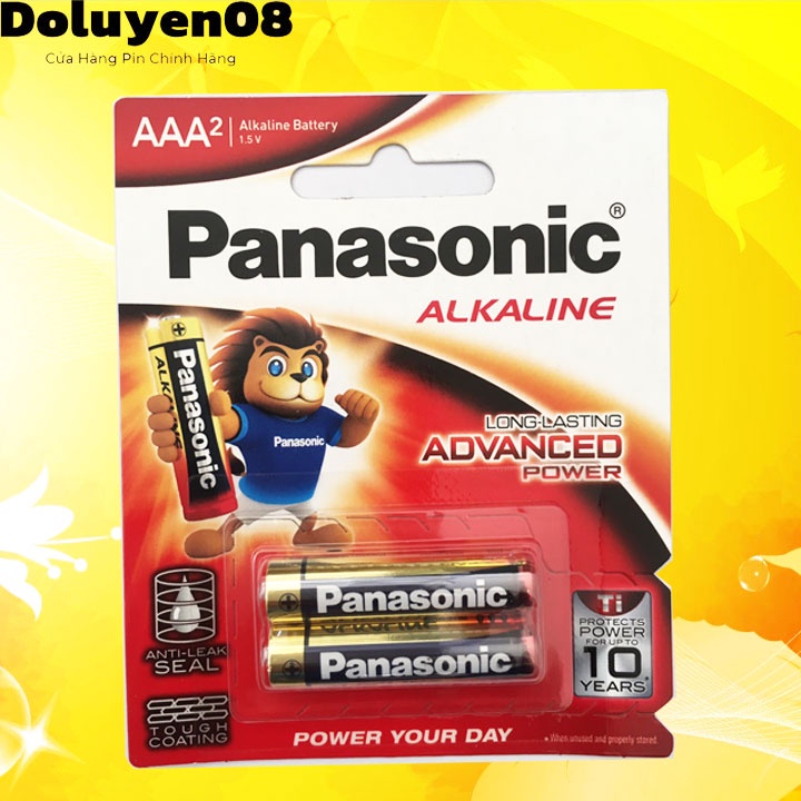 Pin AAA 1.5v Alkaline Panasonic LR03T/2B _ Vỉ 2 viên