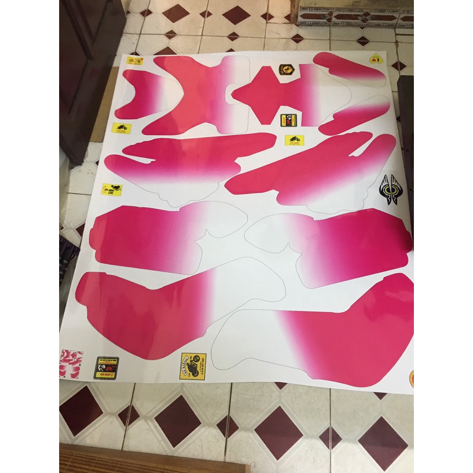 TEM TRÙM XE ĐIỆN XMEN MÃ 370 SIÊU PHẨM HỒNG TRẮNG