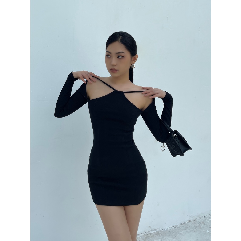 Đầm ôm tay phối dây cột - Jade Dress - DEPASS