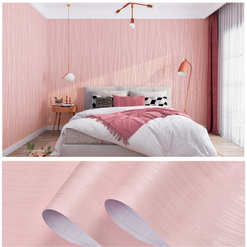 Giấy dán tường 1 màu vân sợi chỉ có keo sẵn khổ rộng 45cm, giấy decal dán tường một màu sang trọng - Lala Mart | BigBuy360 - bigbuy360.vn