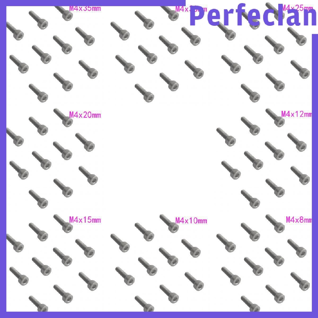 Set 10 Con Vít Lục Giác M3 / M4 Titan DIN912 Siêu Bền Tiện Dụng