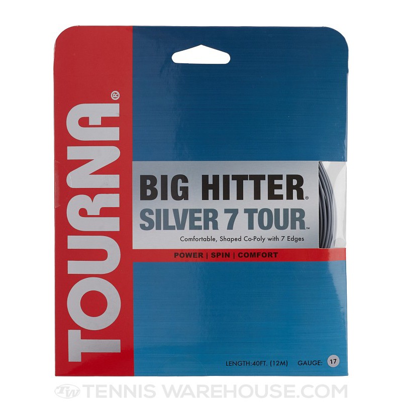 Tourna Big Hitter Silver7 Tour Silver 7 Liang Dây Tennis 1 gói 12 m.