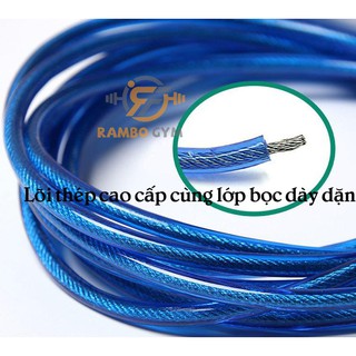 [ Freeship ] Dây nhảy cáp W-Power (Đặc biệt màu đen cao cấp)
