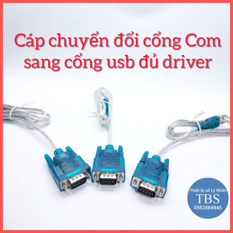 Cáp chuyển đổi cổng Com sang cổng USB cho máy in và thiết bị