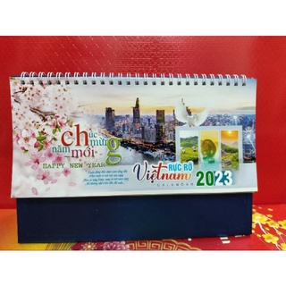 Lịch để bàn 2023 chủ đề rực rỡ việt nam