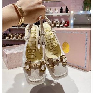 Giày sandal cao gót 3 phân phối khuy DD Giày cao gót 3 phân hàng da đẹp Loại 1 - 3 phân 363