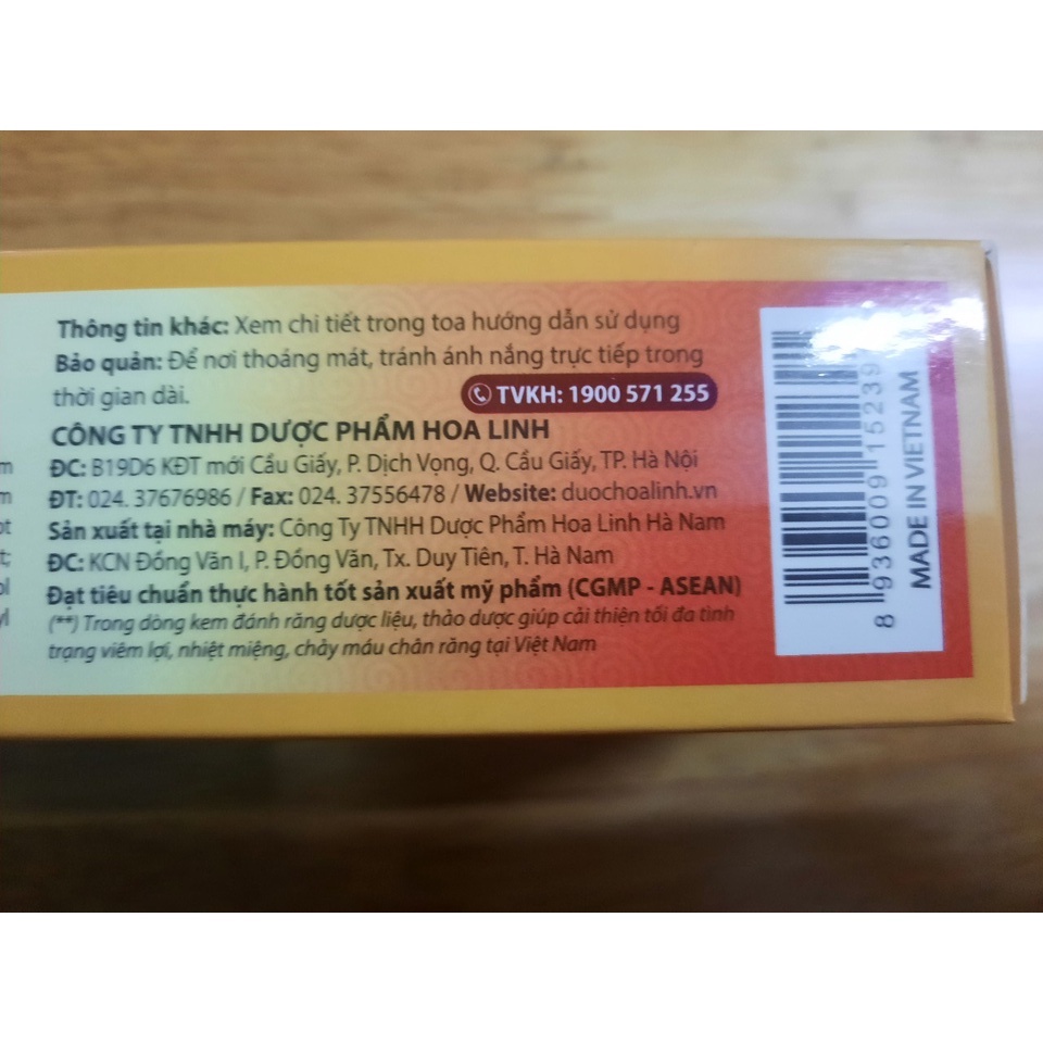 Hộp Kem Đánh Răng Ngọc Châu 100g, 125g