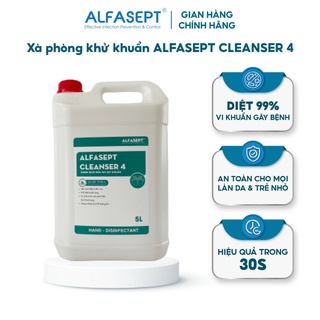 Xà Phòng Rửa Tay ALFASEPT Cleanser 4 Giúp Khử Khuẩn Nhanh Chóng Và Tăng Cường Khả Năng Giữ Ẩm Cho Da Can 5L