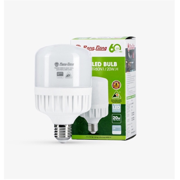 Bóng đèn Led Rạng Đông 20w 30w 40 trụ