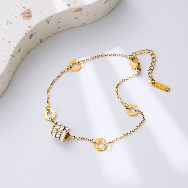 Vòng tay nữ chất liệu titan không gỉ đính đá pha lê cao cấp thời trang | BigBuy360 - bigbuy360.vn