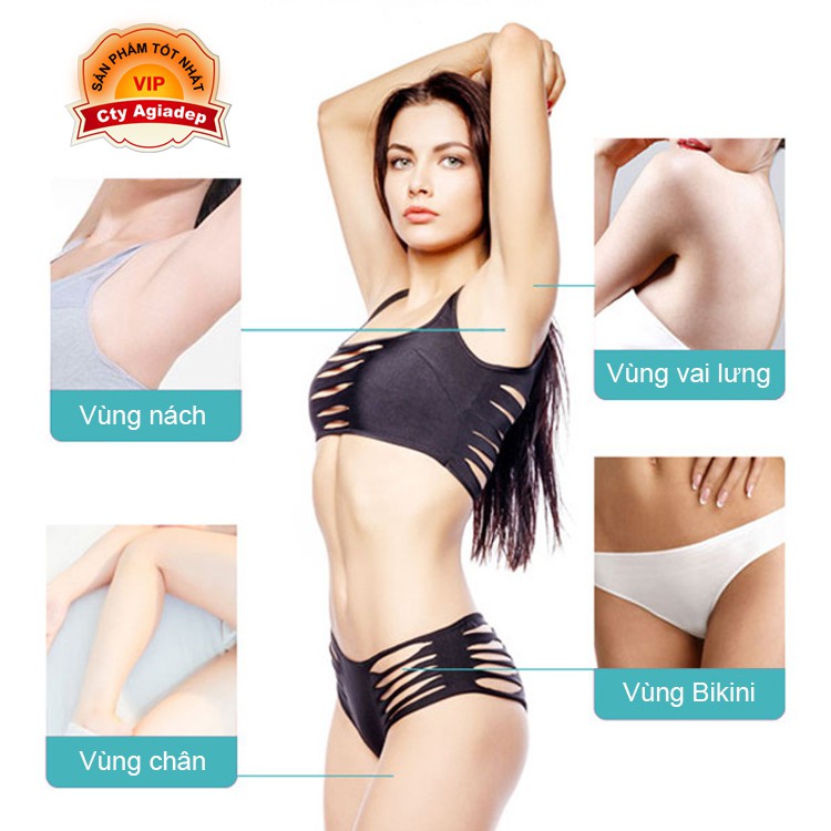 Máy wax dụng cụ waxing 3 đầu đa năng cạo lông chân, lông tay, lông nách, vùng bikini Sonax S8899 - Hàng xuất Châu Âu