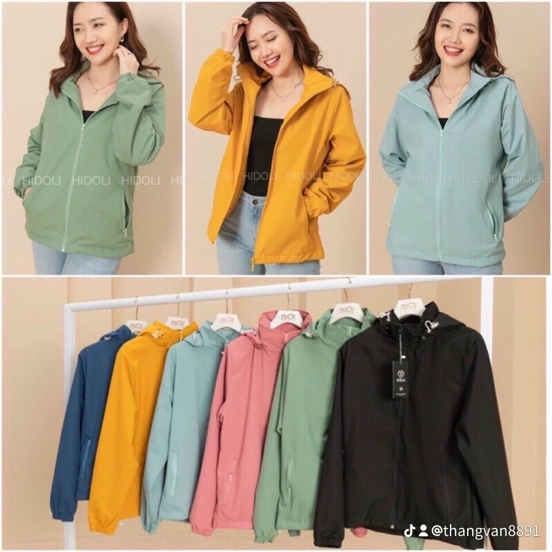 Áo khoác gió nữ chống nước cao cấp