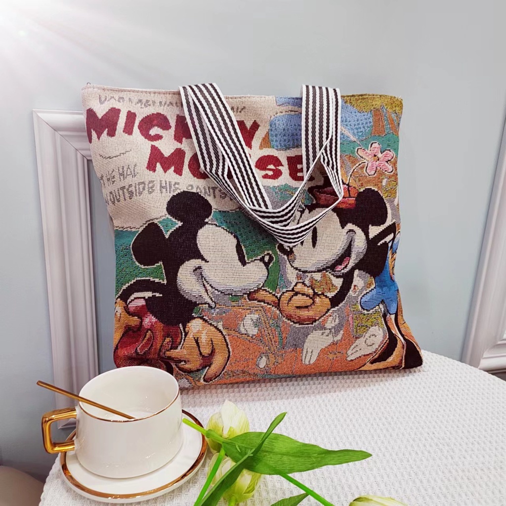 Túi Xách Cotton Lanh Sức Chứa Lớn Phong Cách Mới 2022