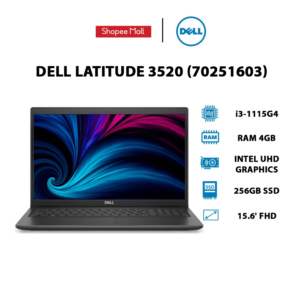 Laptop Dell Latitude 3520 (70251603) i3-1115G4 | 4GB | 256GB |15.6' HD | DOS