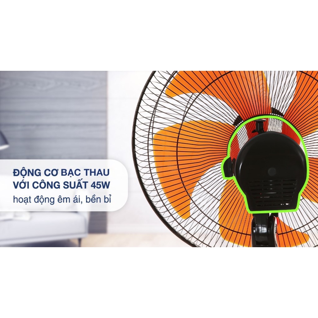 ✅Mẫu Mới 2022✅ Quạt đứng Lifan Đ-616 45W (Đen cam)- Hàng Chính Hãng