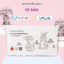 Bỉm Momorabbit [FREESHIP] Bỉm Momorabbit Nội Địa Hàn Quốc Chính Hãng Size Dán/Quần s50/M44/L40/xl36/L28/xl22/xxl18