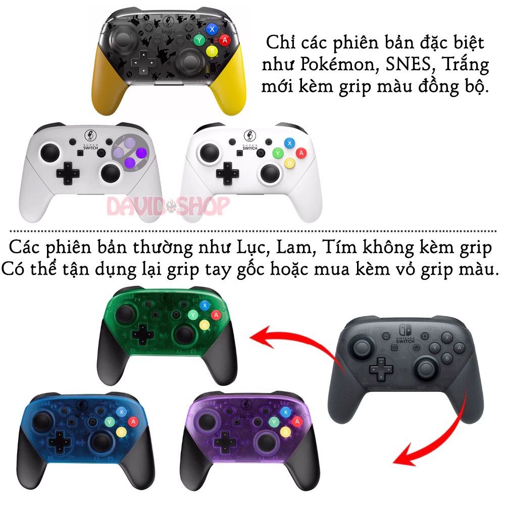 Vỏ thay thế cho tay cầm Pro Controller cao cấp hãng Myriann - Nintendo Switch