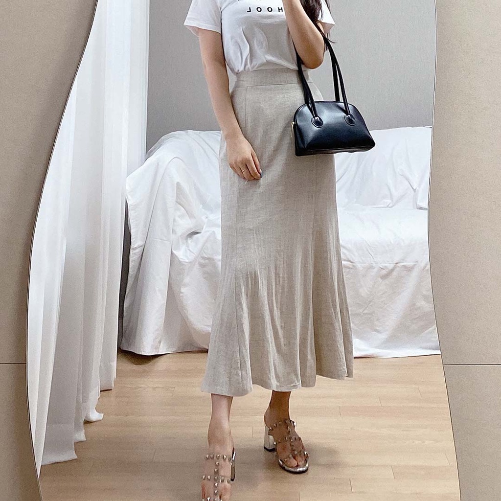 Chân Váy Dài Vải Lanh Thời Trang Mùa Hè Cho Nữ | BigBuy360 - bigbuy360.vn