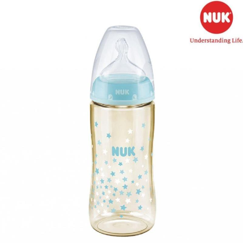 Bình sữa NUK Premium Choice+ nhựa PPSU núm ti S1-M ( 150ml, 300ml), núm ti S2-M (300ml)