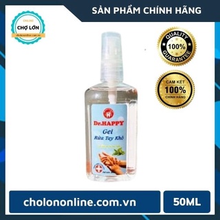 Gel rửa tay kháng khuẩn dr. happy 50ml